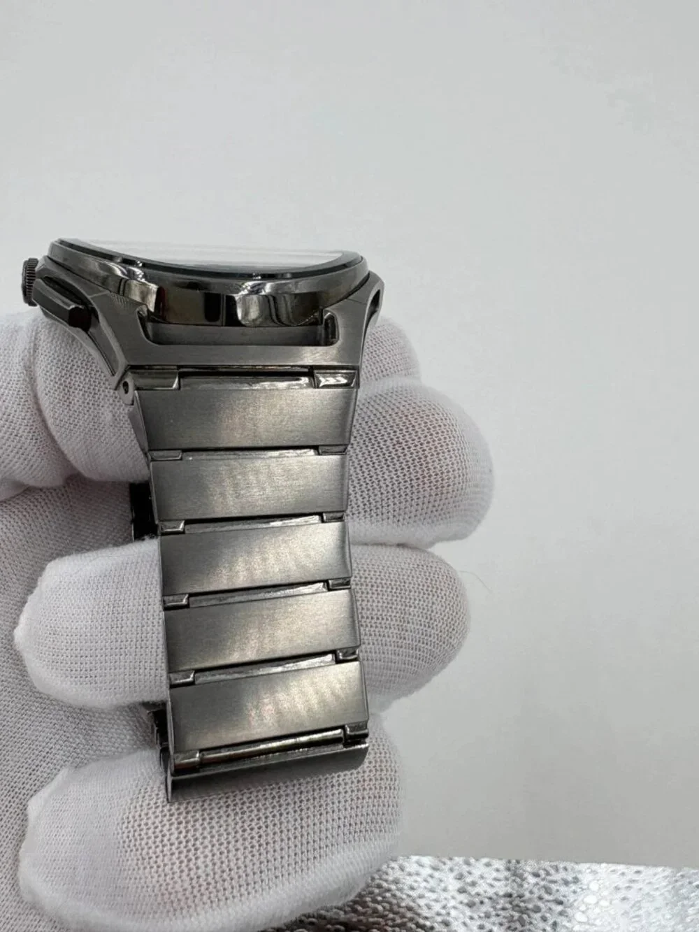 Bulova CURV 98A206 Chronograph Watch Warm Grey IP Sapphire Crystal With Box